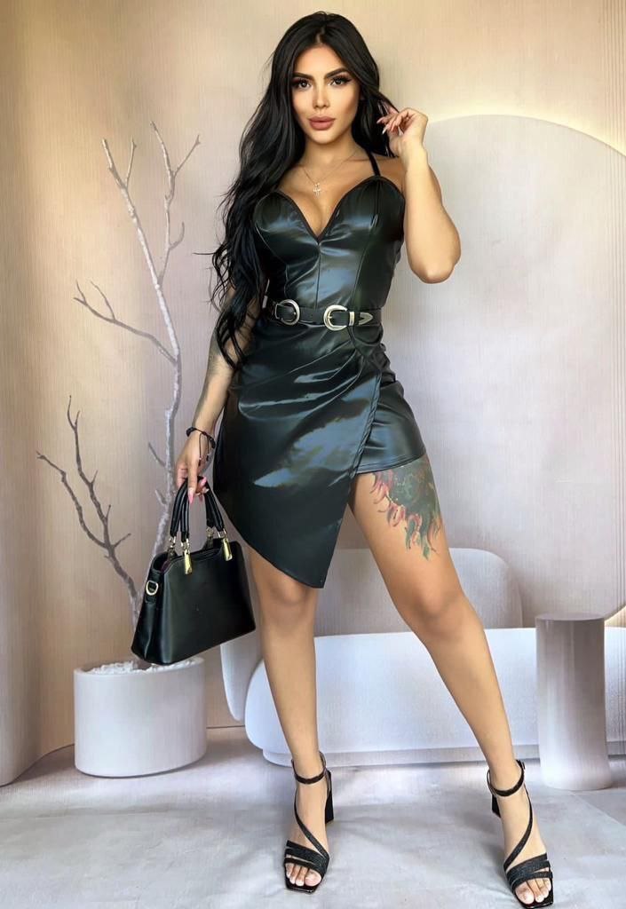 Vestido Cuerina Correa